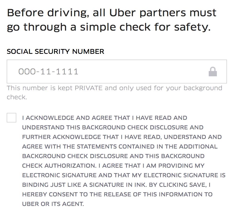 use your car as a taxi background check uber