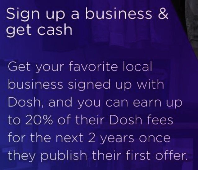 dosh app review refer a business