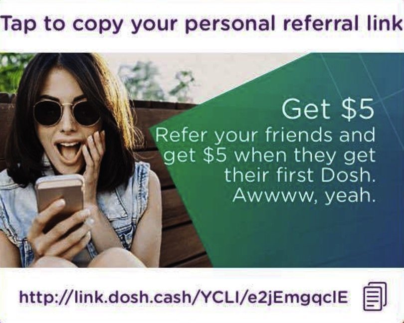 dosh app review refer a friend