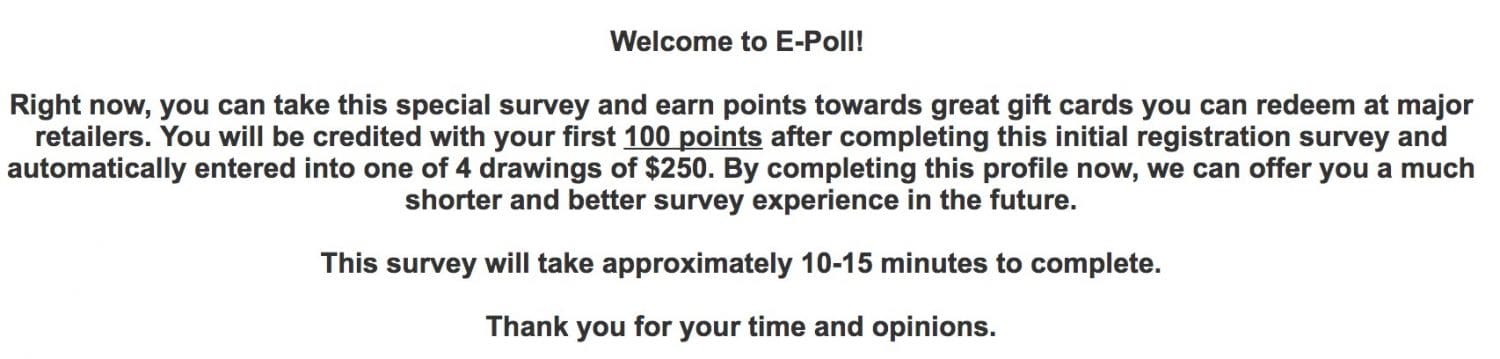 e-poll surveys review welcome survey