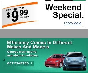 Enterprise Weekend Special tips for renting a car