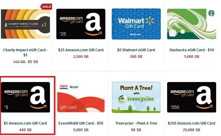 redeem points - swagbucks