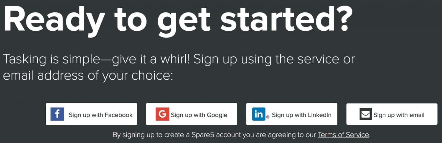 spare5 how to sign-up