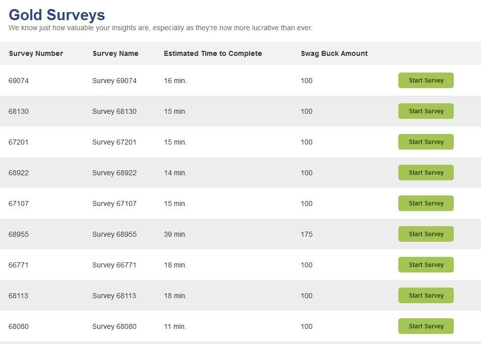 survey section