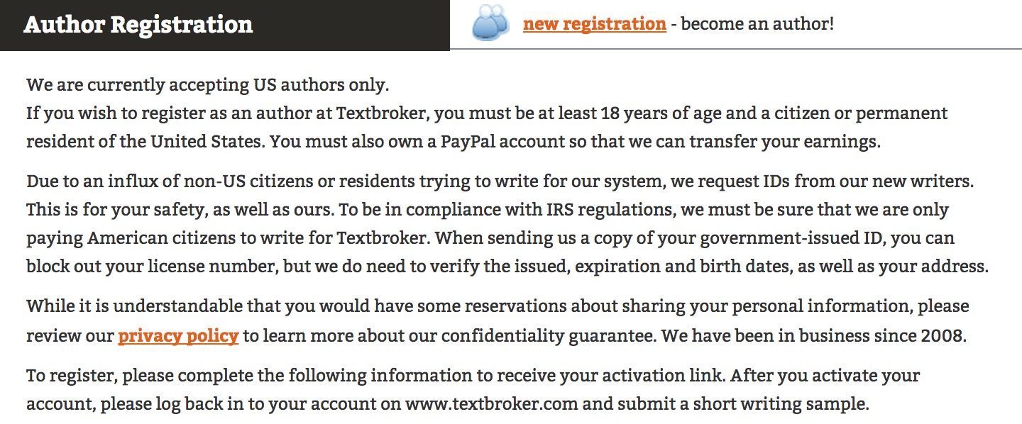 textbroker review author registration