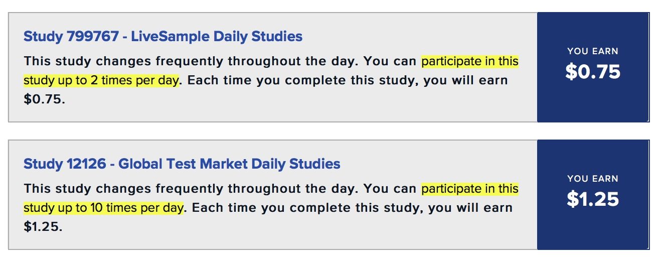 vindale research review multiple surveys