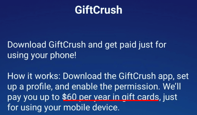 giftcrush how much can you earn