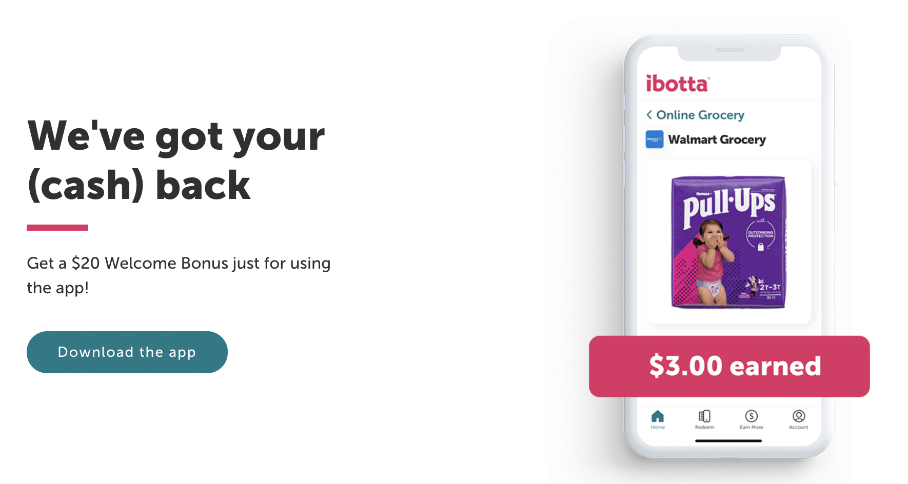 ibotta cash back app 20 sign up bonus