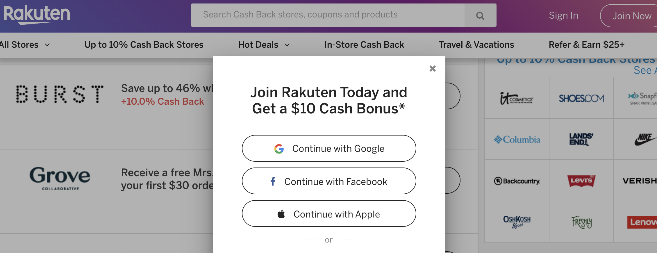 join rakuten