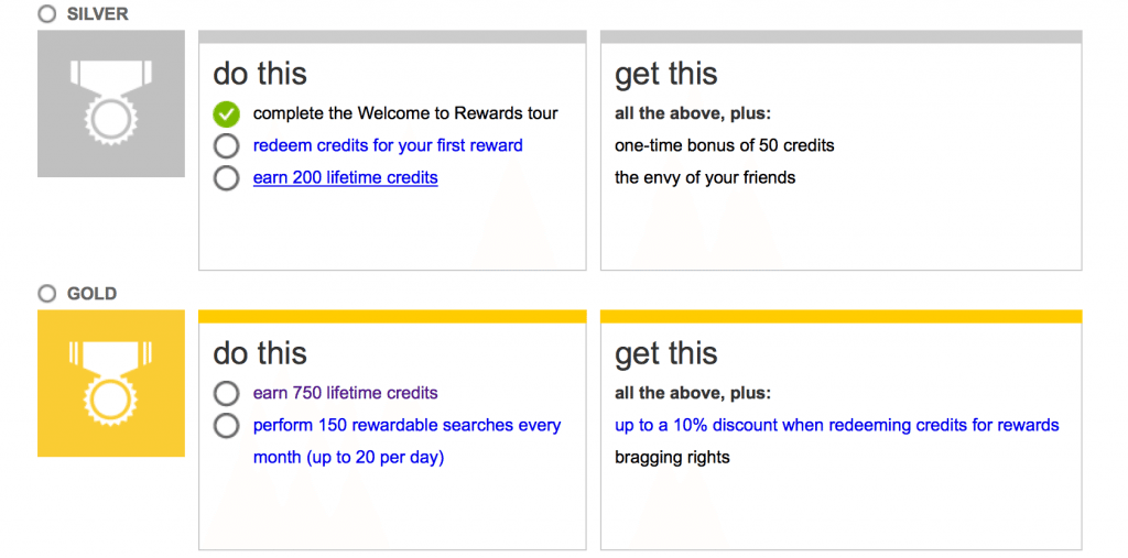 bing rewards programs