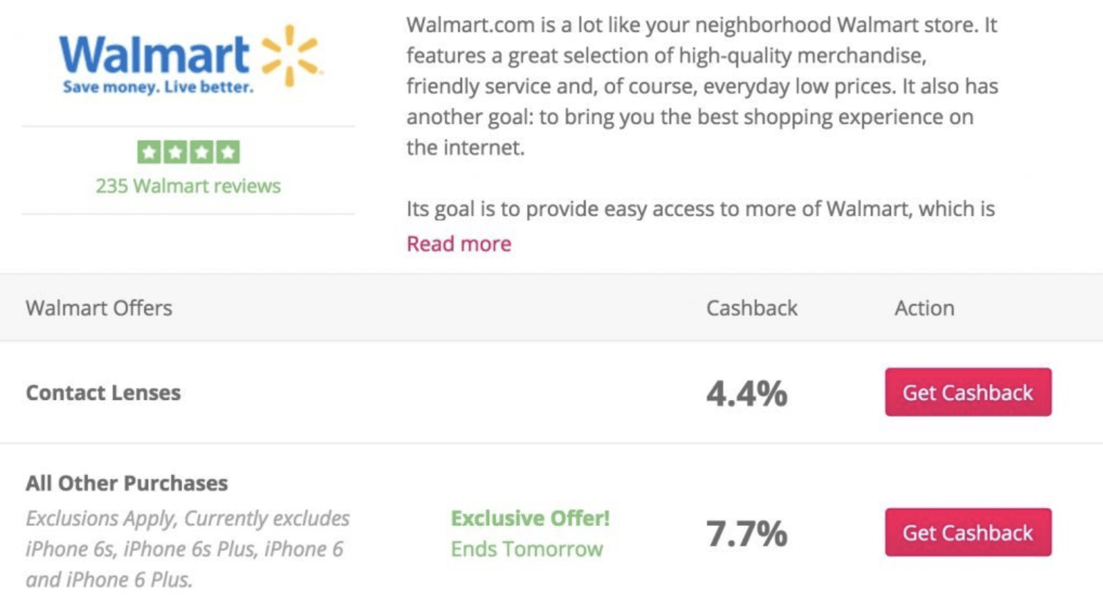 walmart memorial day special at topcashback